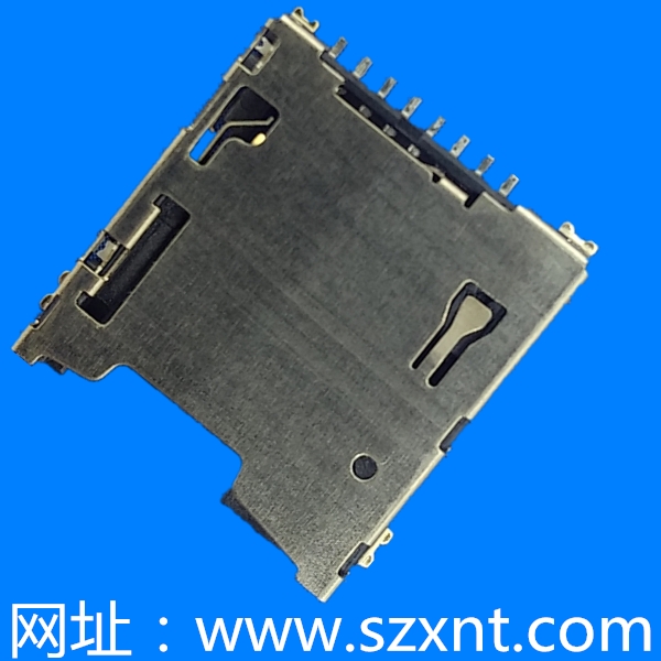 TF/microSD push type 帶偵測（常開）（H=1.50mm)